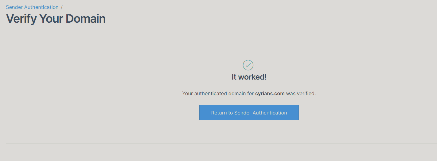 基本上Cloudflare那邊設定好,Step 15按下「Verify」後基本上就會到這個頁面了(如果不是用Cloudflare DNS的話就不一定這麼快到這個頁面)