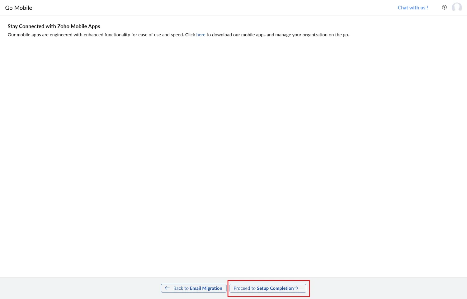 提示有手機的APP可用,我們直接按「Proceed to Setup Completion」按鈕
